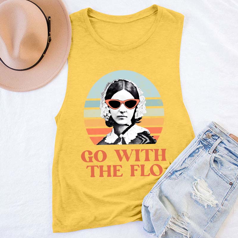 Florence Nightingale Go With The Flo Nurse Tank Top