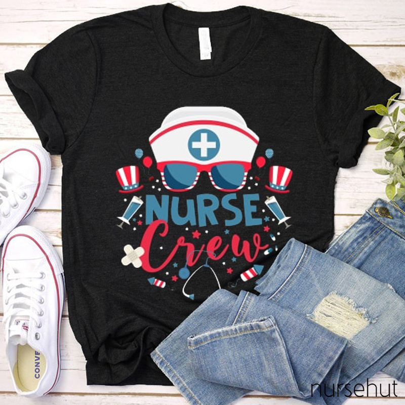 Independence Day Nurse Crew Nurse T-Shirt