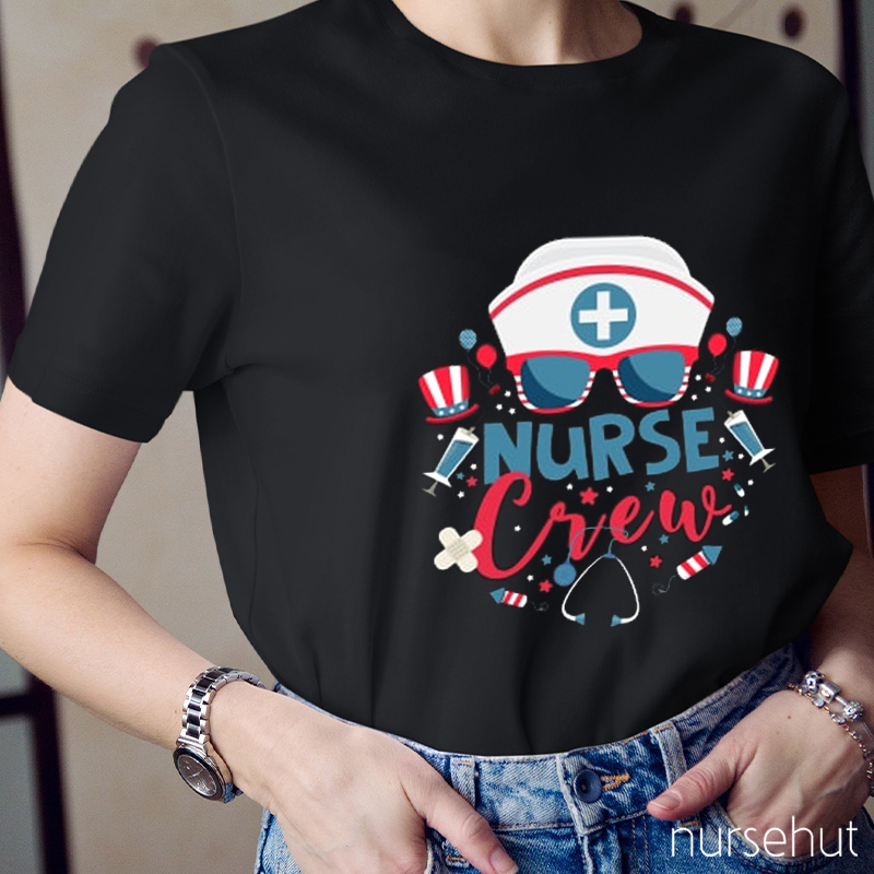 Independence Day Nurse Crew Nurse T-Shirt