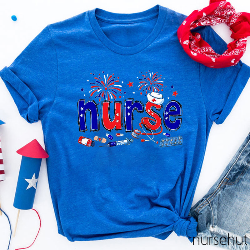 Independence Day Pharmacist Nurse T-Shirt