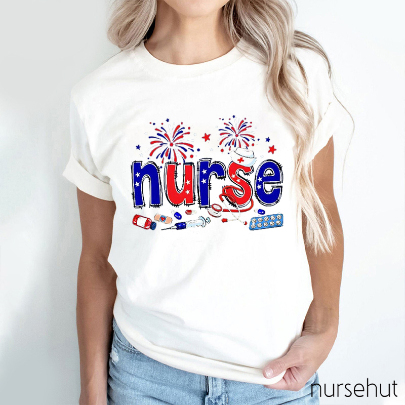 Independence Day Pharmacist Nurse T-Shirt