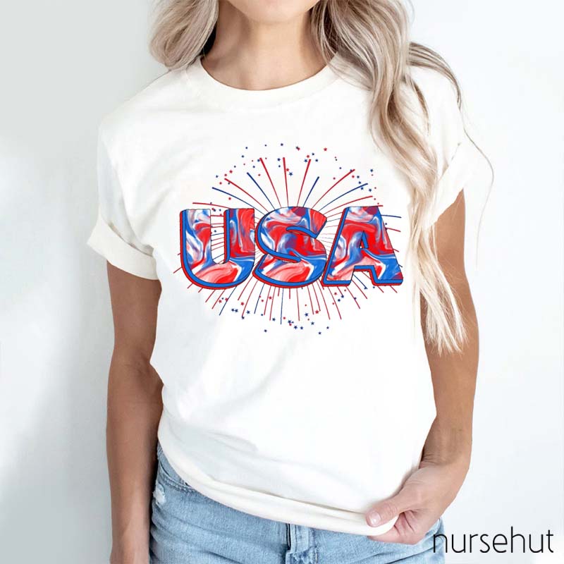 Fireworks USA Nurse T-Shirt