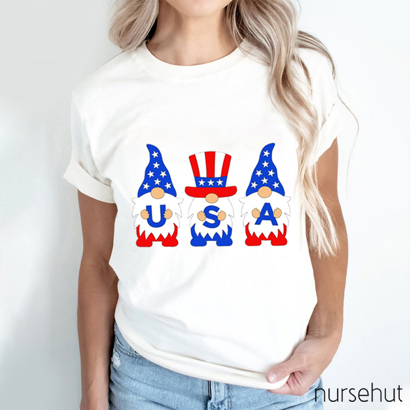 USA Independence Day Nurse T-Shirt Nurse T-Shirt