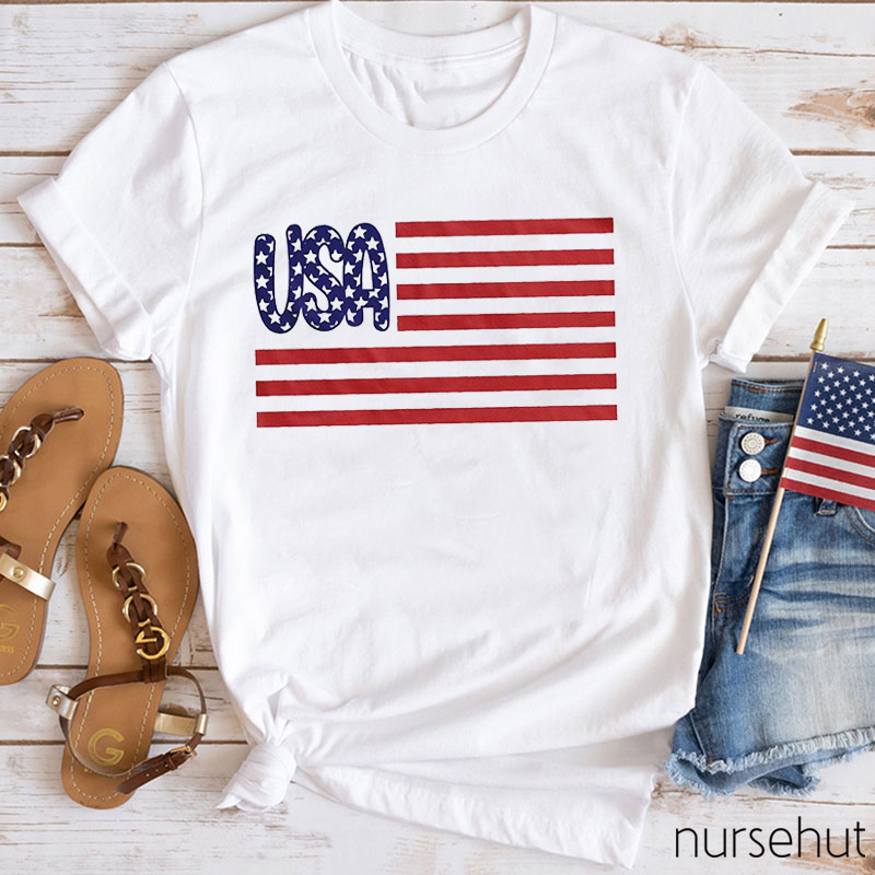 Independence Day USA Nurse T-Shirt