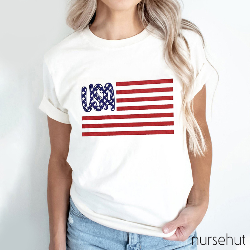 Independence Day USA Nurse T-Shirt