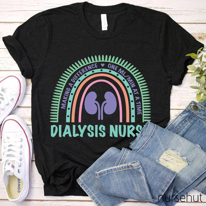 Dialysis Nurse Making A Difference Nurse T-Shirt