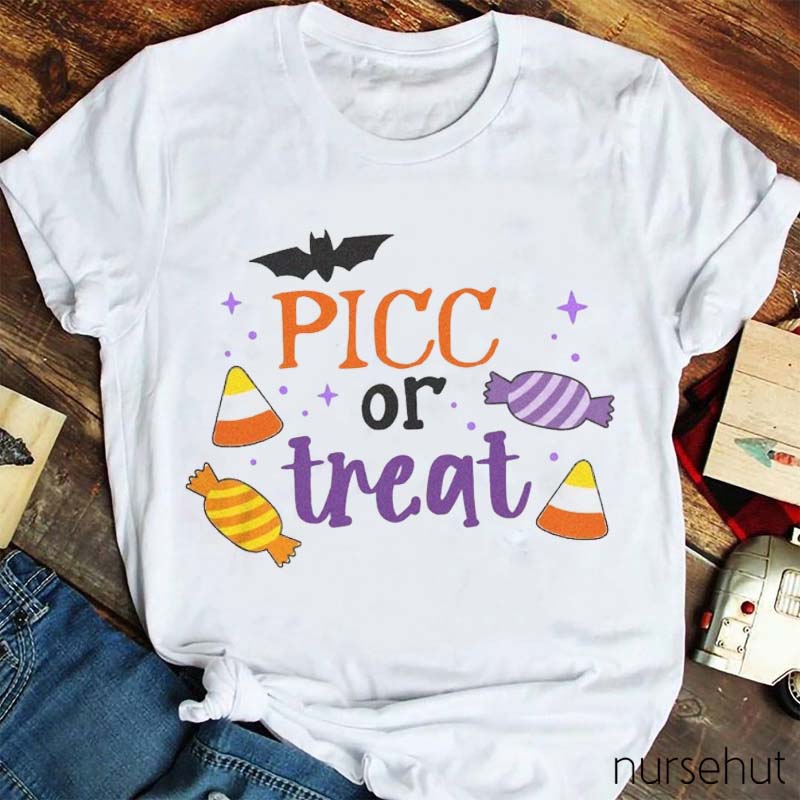 Picc Or Treat Nurse T-Shirt