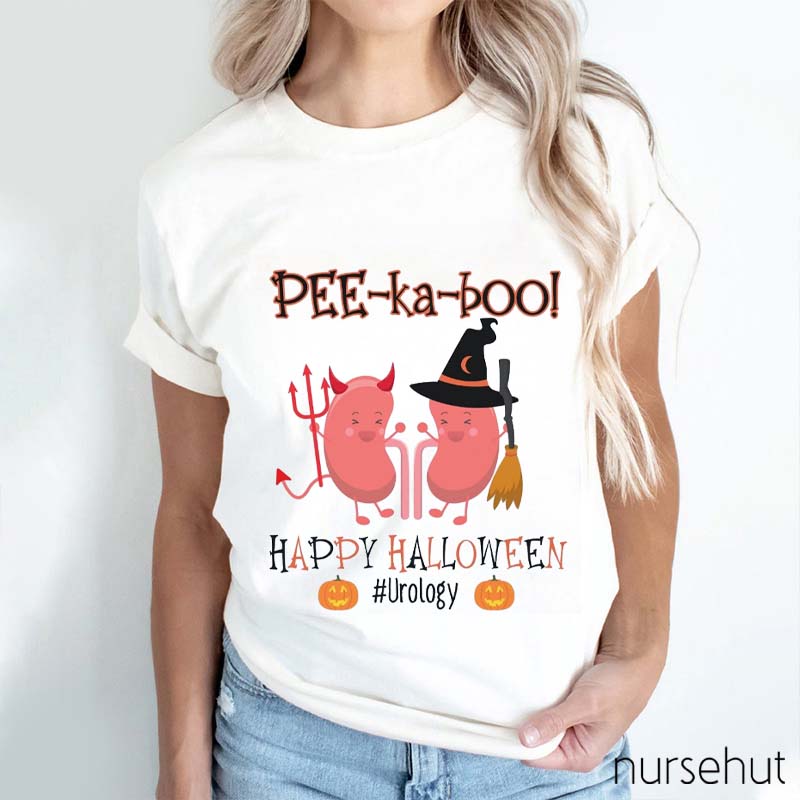 Pee Ka Bool Happy Halloween Nurse T-Shirt