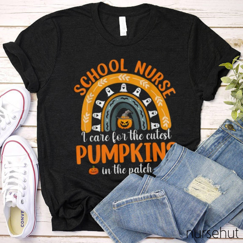 Personalized I Care For The Cutest Pumpkins In The Patch Nurse T-Shirt