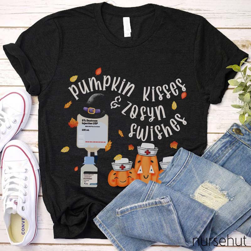 Pumpkin Kisses Nurse T-Shirt