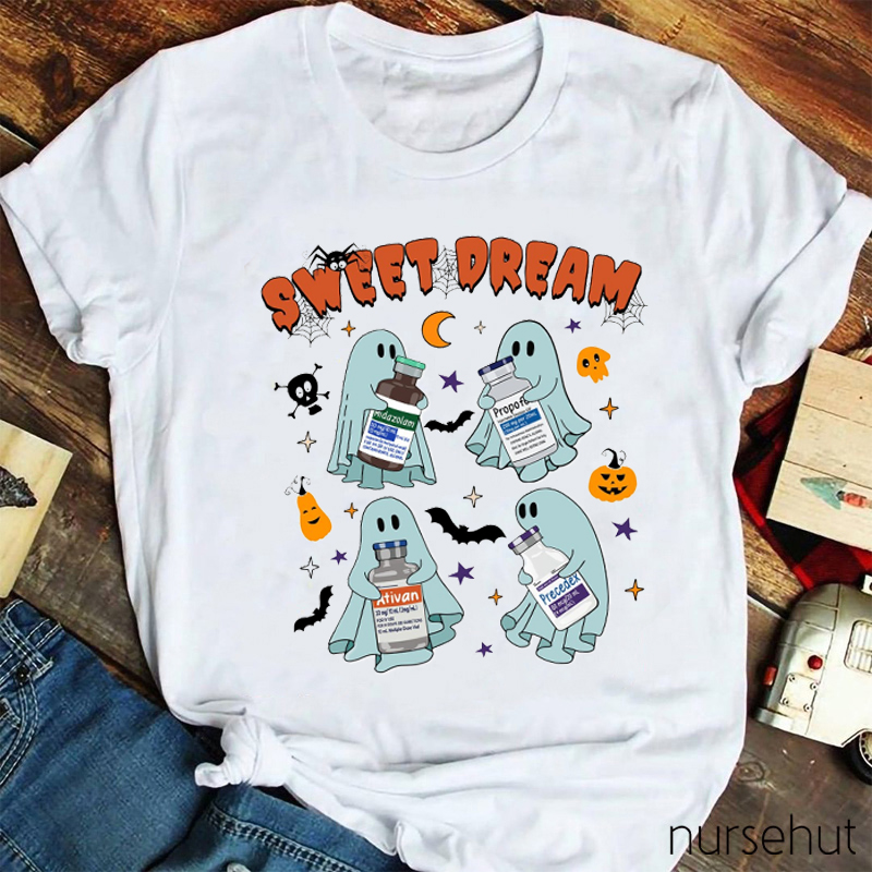 Sweet Dream Halloween Pharmacist Nurse T-Shirt