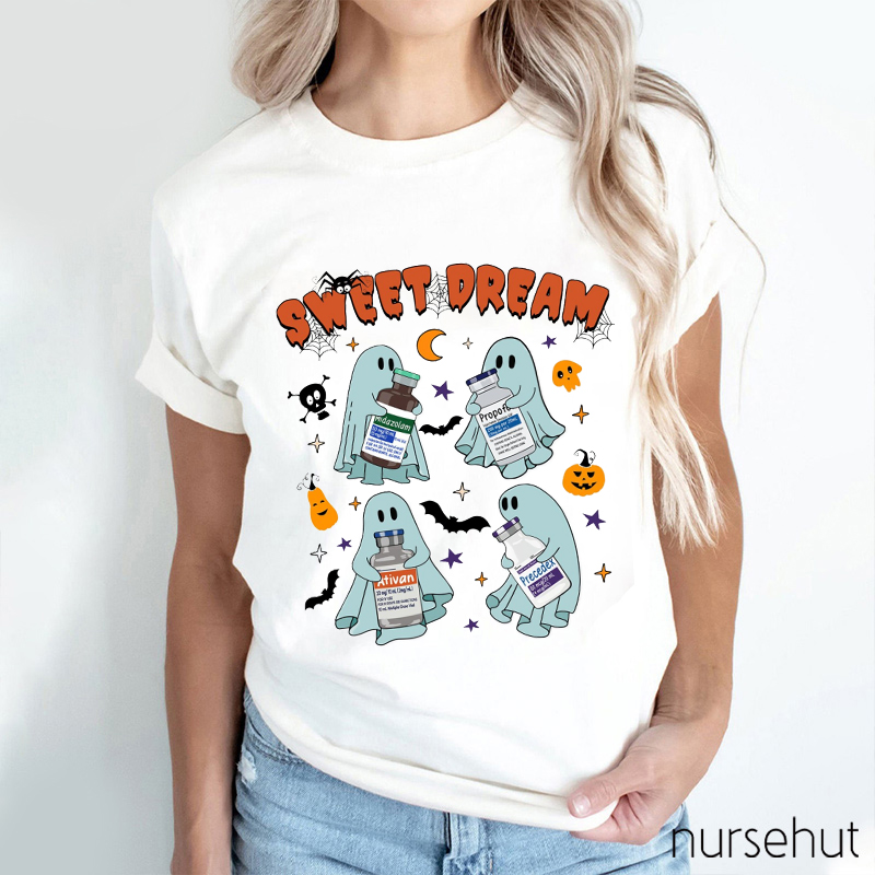 Sweet Dream Halloween Pharmacist Nurse T-Shirt