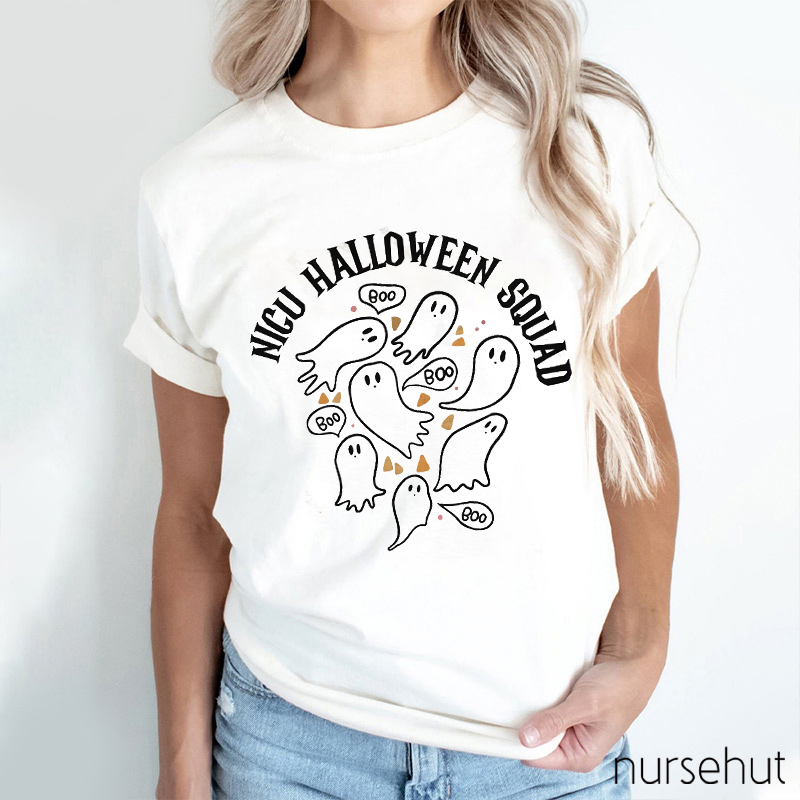 Nicu Halloween Squad Nurse T-Shirt