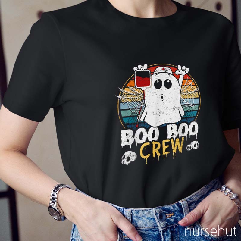 Ghost Boo Boo Crew Nurse T-Shirt