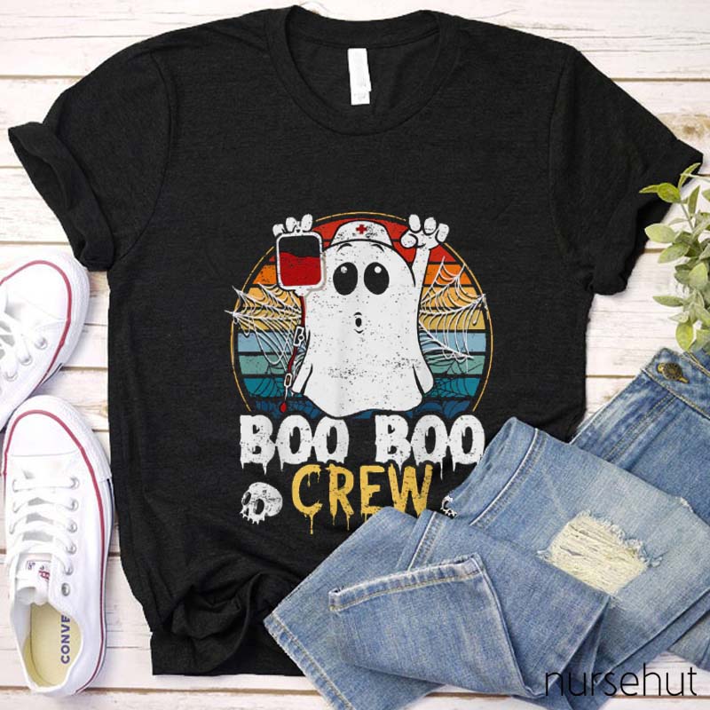 Ghost Boo Boo Crew Nurse T-Shirt