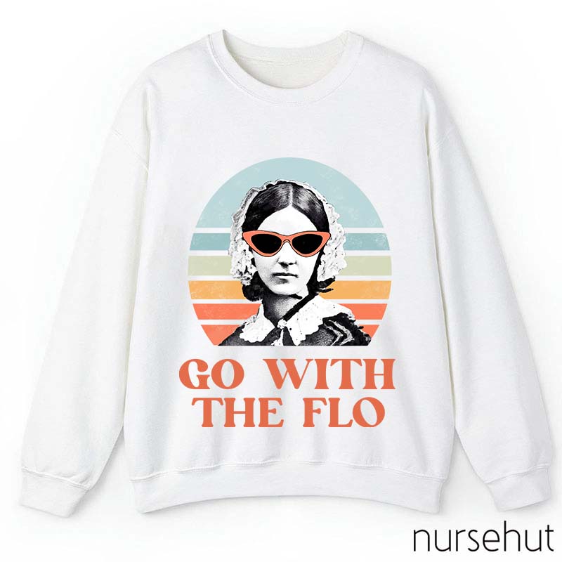 Florence Nightingale Go With The Flo Nurse Sweatshirt