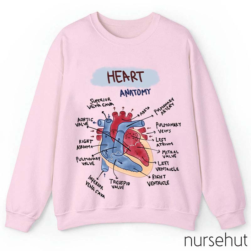 Heart Anatomy Nurse Sweatshirt