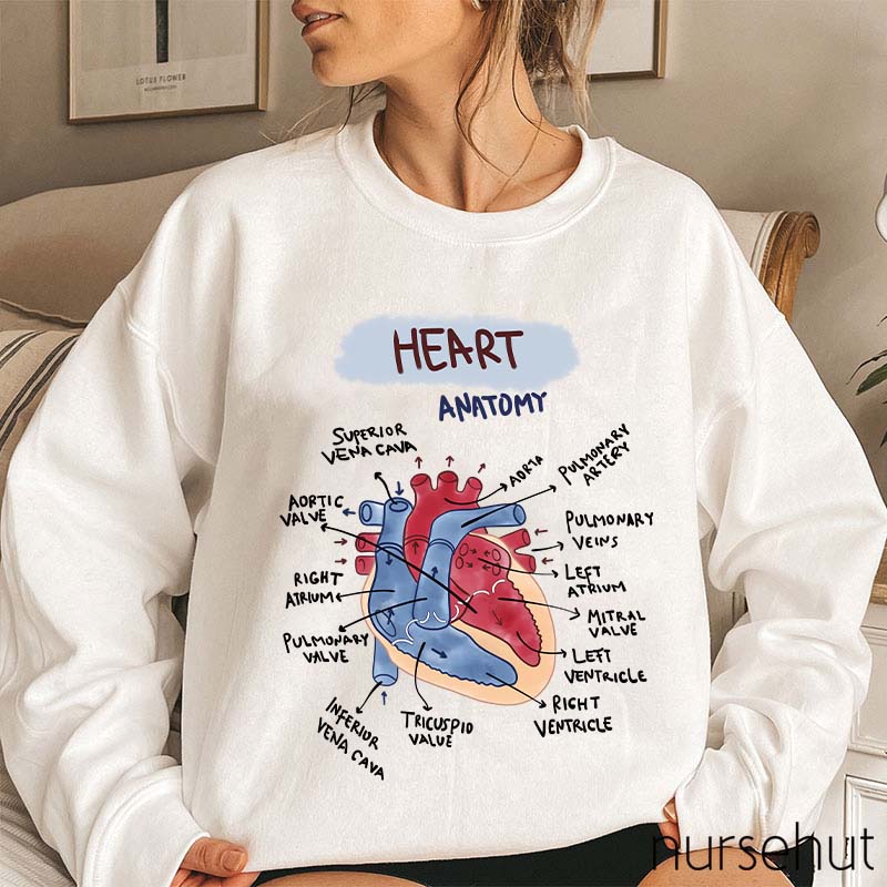 Heart Anatomy Nurse Sweatshirt
