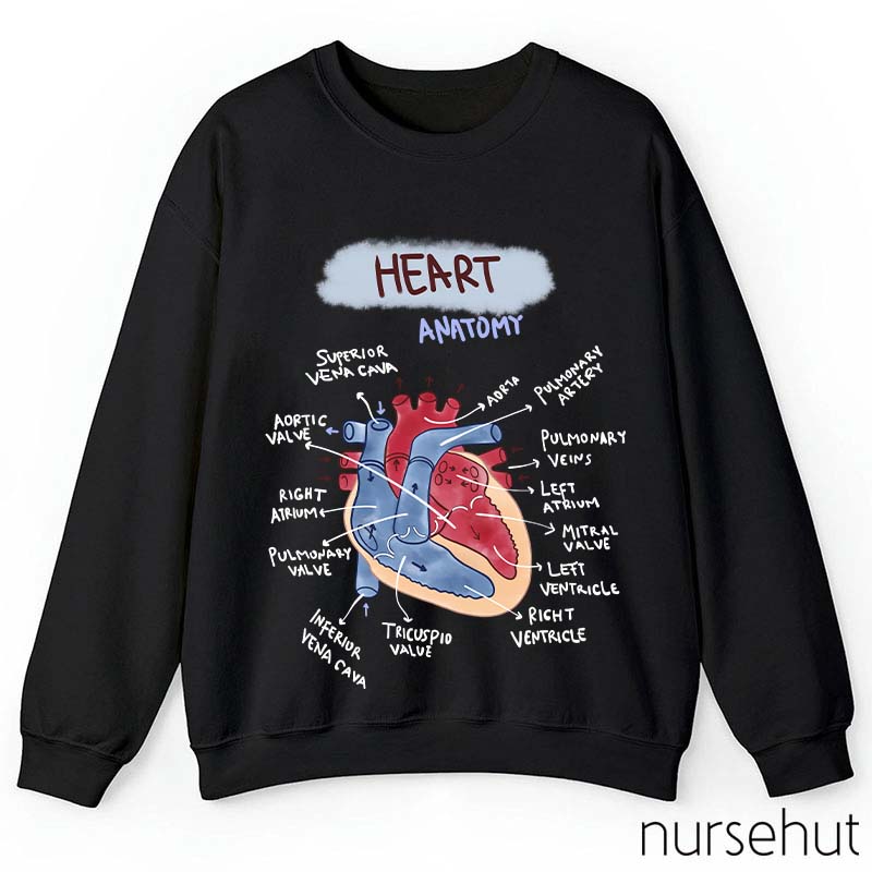 Heart Anatomy Nurse Sweatshirt