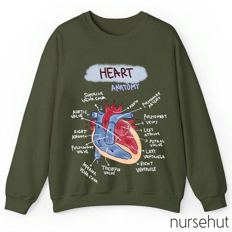 Heart Anatomy Nurse Sweatshirt