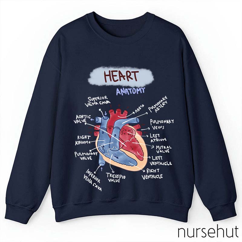 Heart Anatomy Nurse Sweatshirt