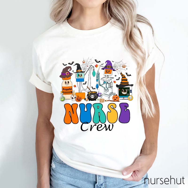 Halloween Nurse Crew Nurse T-Shirt