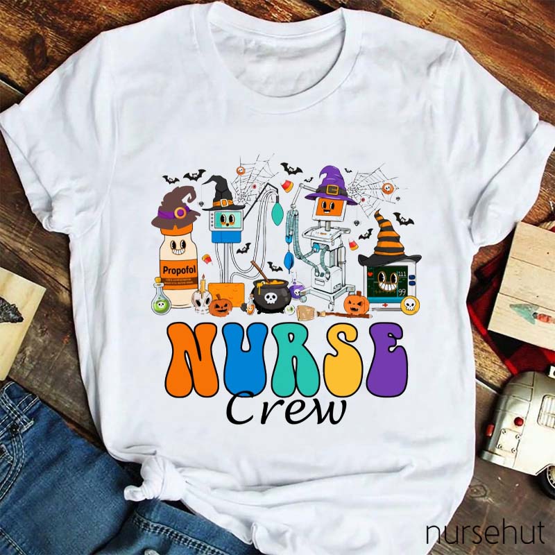 Halloween Nurse Crew Nurse T-Shirt