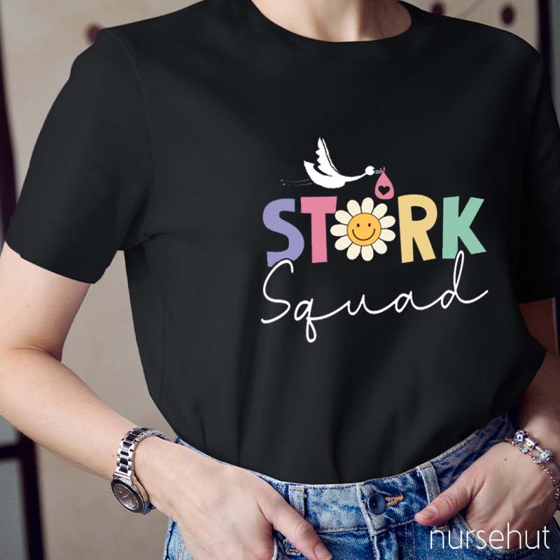 Stork Squad Nurse T-Shirt