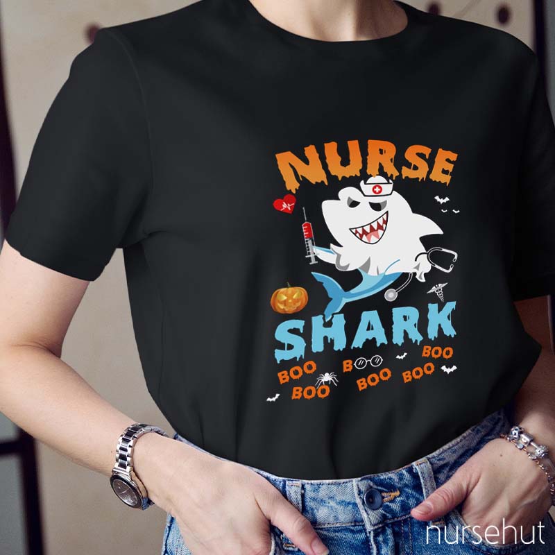 Nurse Shark Boo Boo Boo Nurse T-Shirt