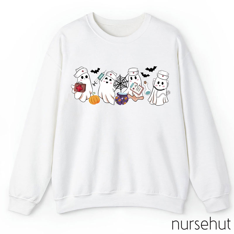 Cute Ghost Nurse Sweatshirt