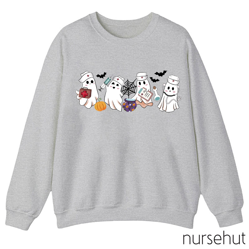 Cute Ghost Nurse Sweatshirt
