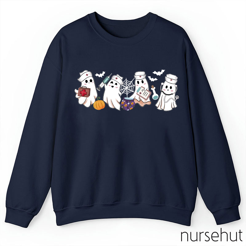 Cute Ghost Nurse Sweatshirt