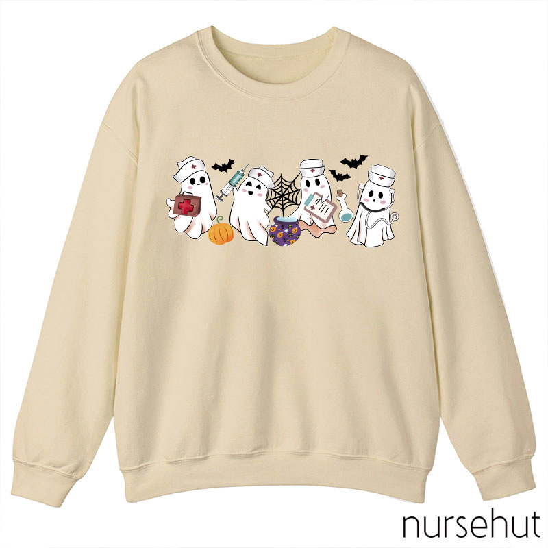 Cute Ghost Nurse Sweatshirt