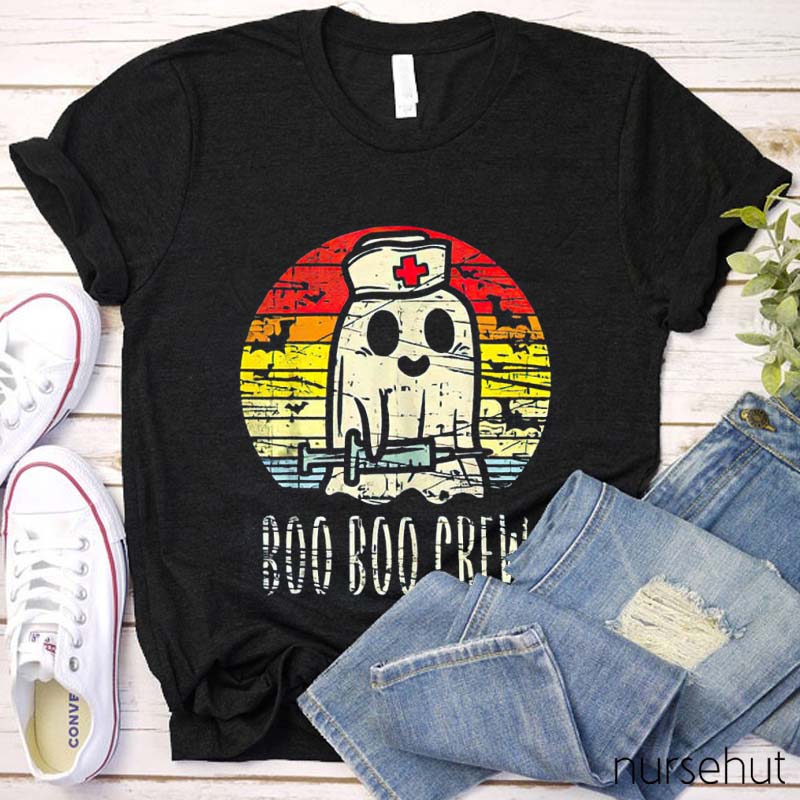 Retro Boo Boo Crew Nurse T-Shirt
