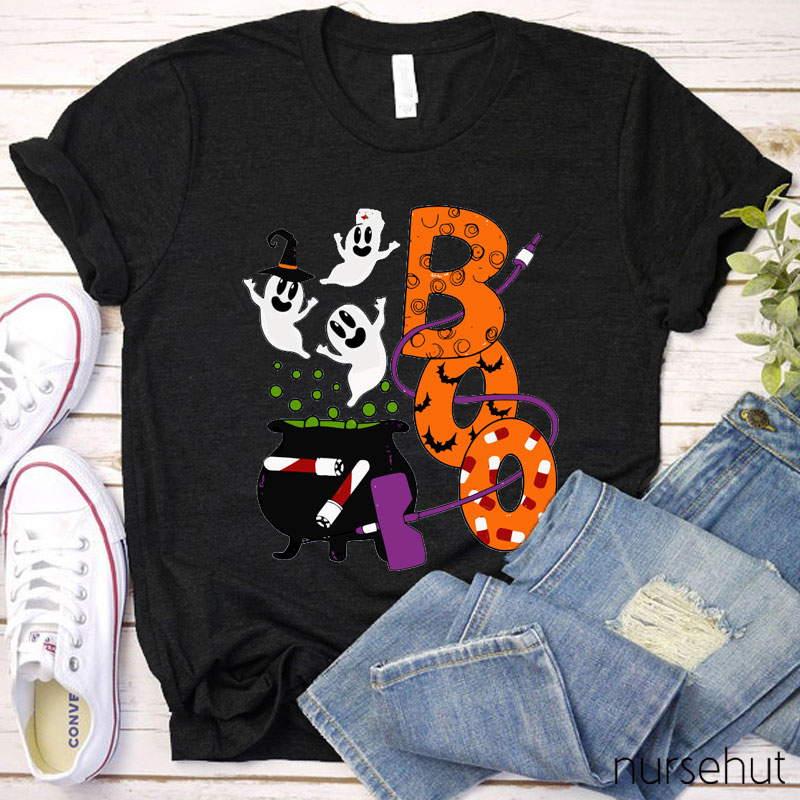 Boo Boo Crew Ghost Nurse T-Shirt