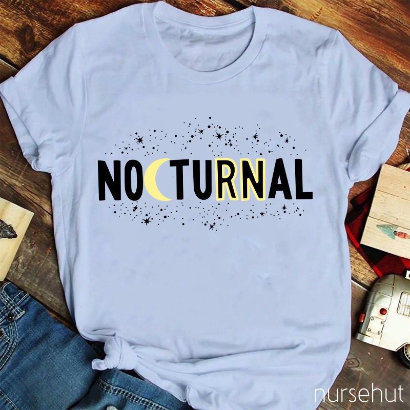 Nocturnal RN Night Nurse T-Shirt
