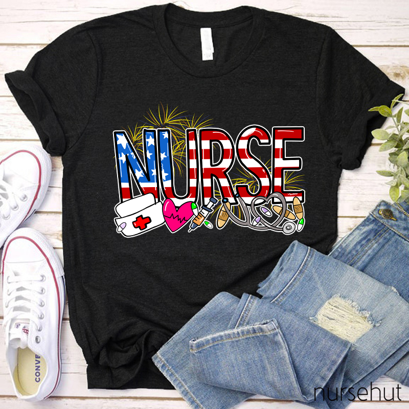 Nurse Fireworks T-Shirt