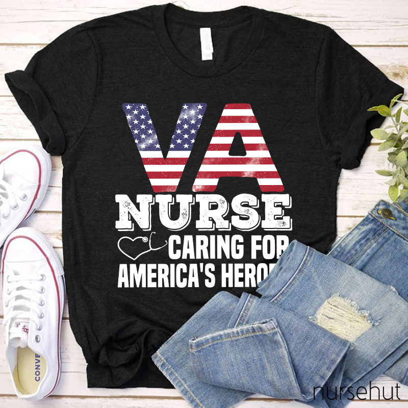 VA Flag Nurse T-Shirt