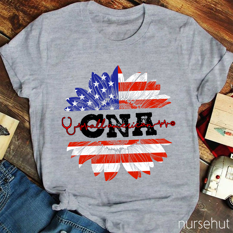 Personalized Department Sunward Flower Nurse T-Shirt