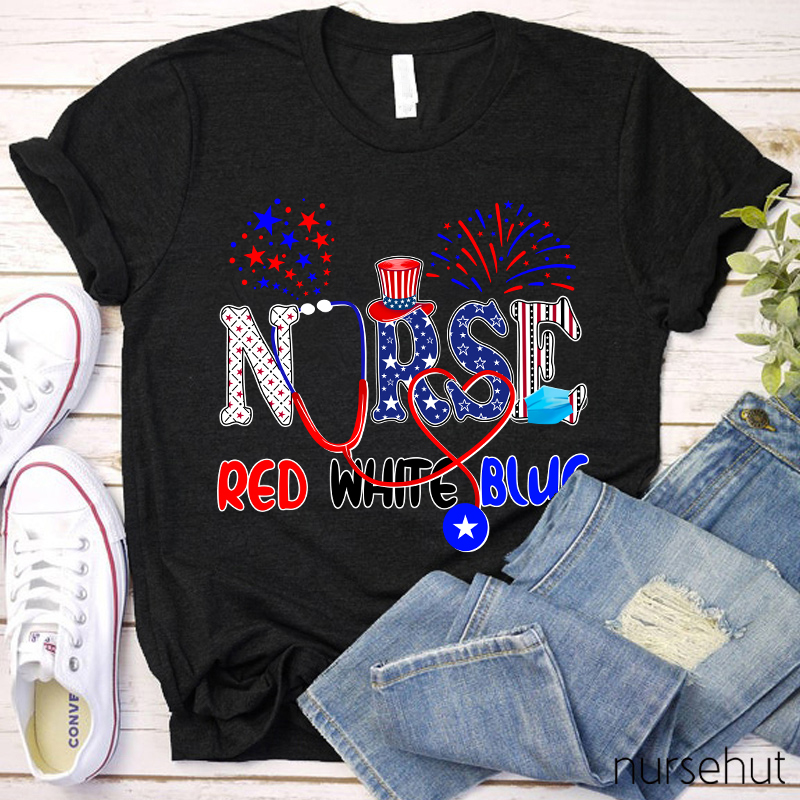 Red White Blue Nurse T-Shirt