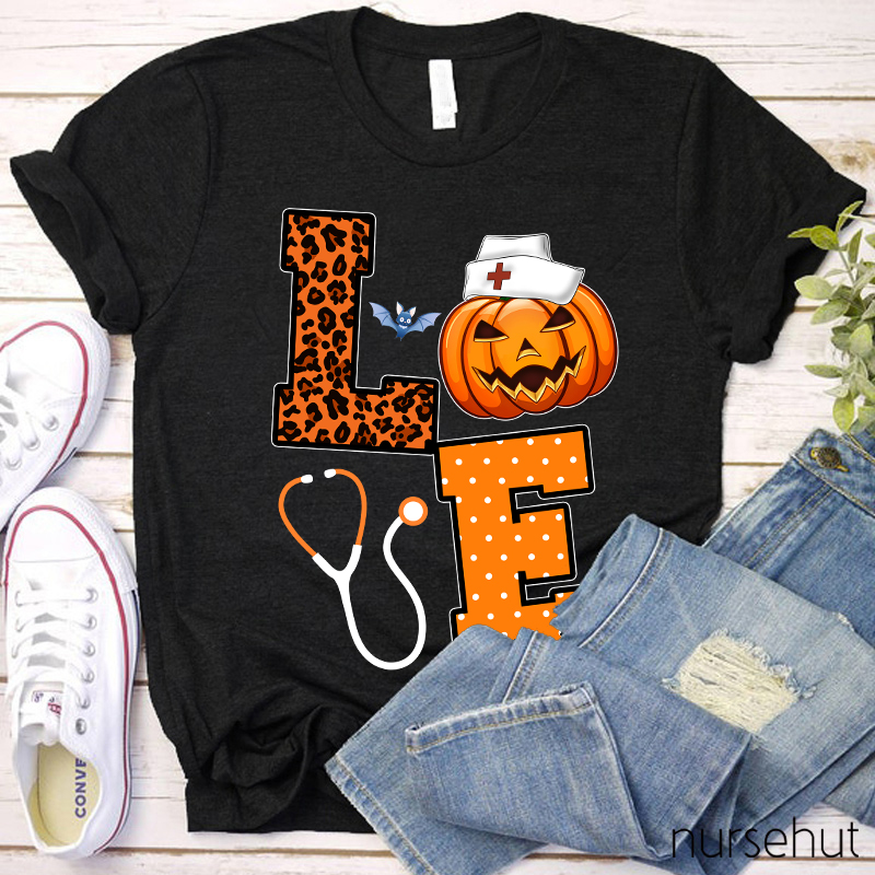 Love Pumpkin Nurse T-Shirt