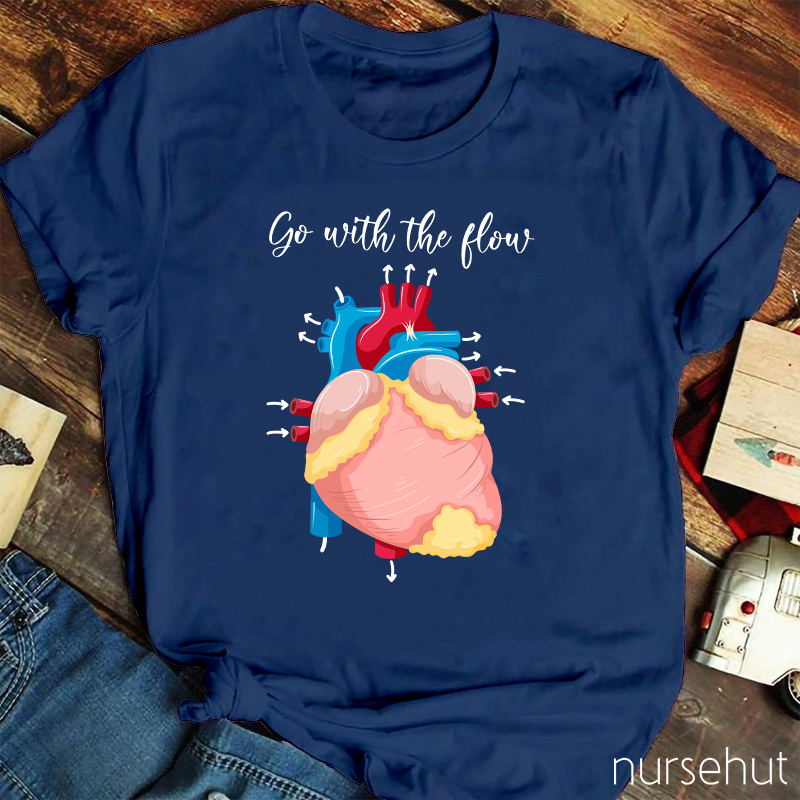 Go With The Flow Nurse T-Shirt