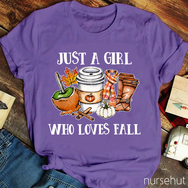 Just A Nurse Who Loves Fall T-Shirt