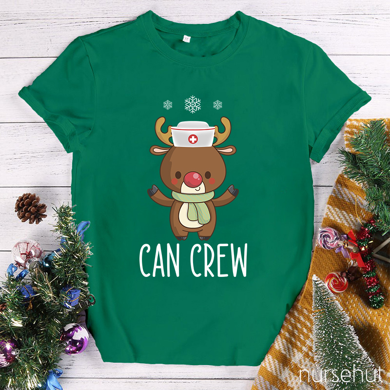 Personalized Christmas Crew Nurse T-Shirt