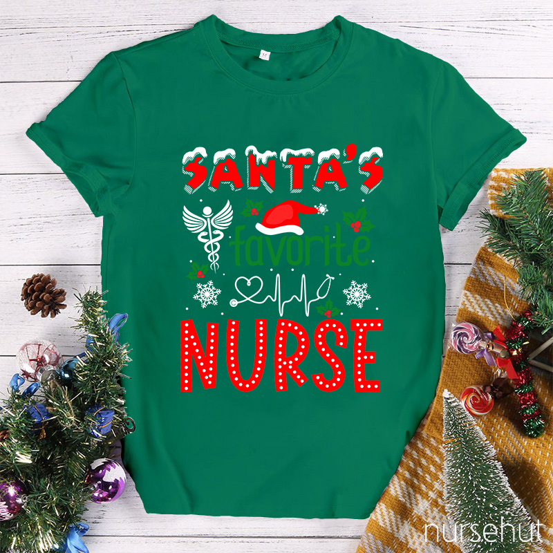Santa's Favorite Nurse T-Shirt