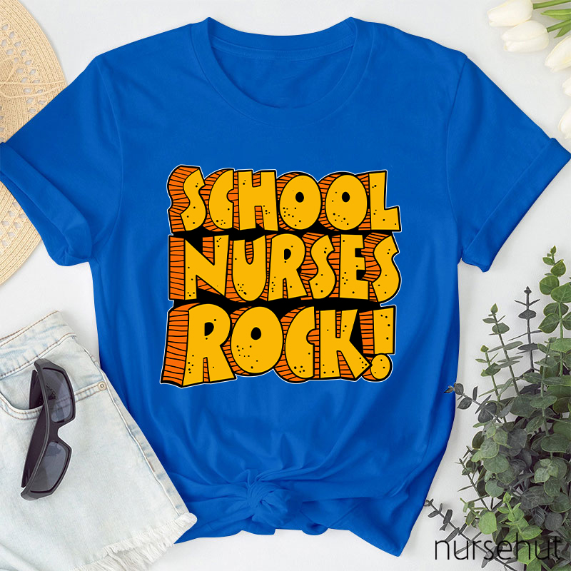 School Nurses Rock Nurse T-Shirt