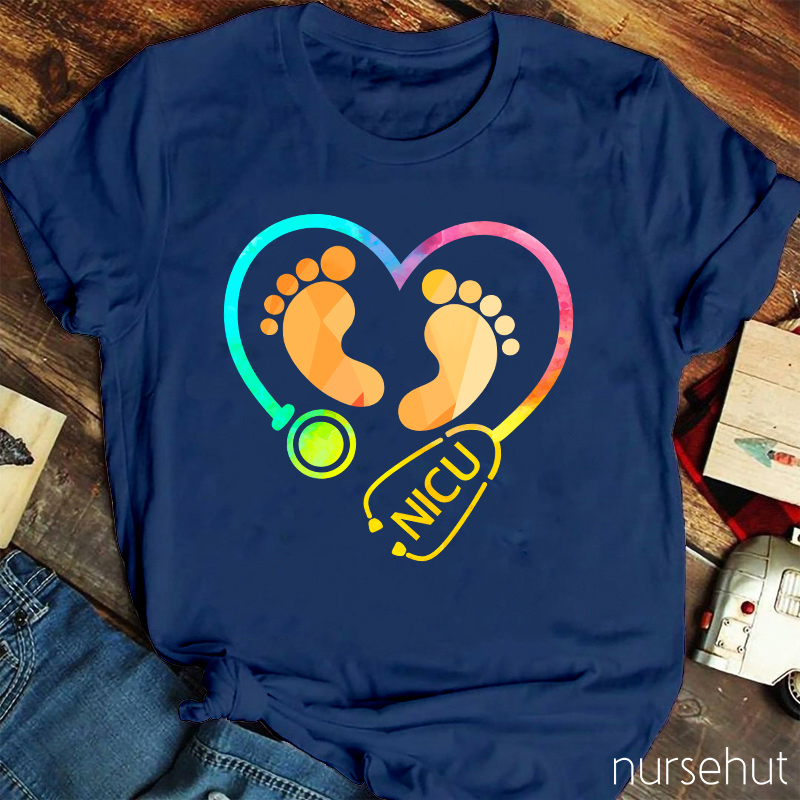 Lovely Baby Feet Nurse T-Shirt