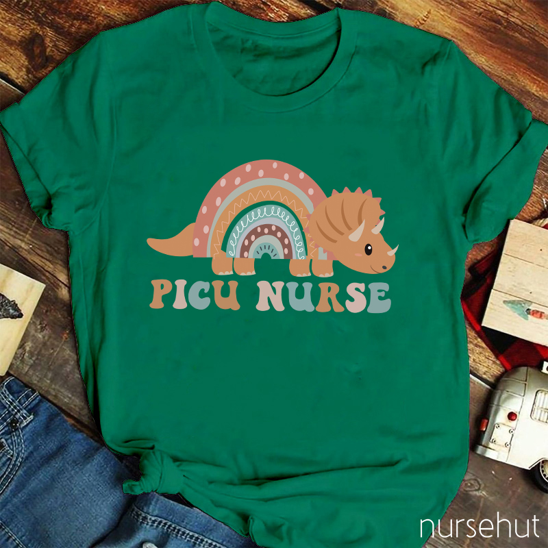 Picu Nurse Dinosaur Nurse T-Shirt