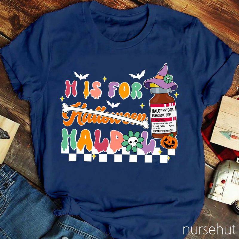 H Is For Halloween Nurse T-Shirt