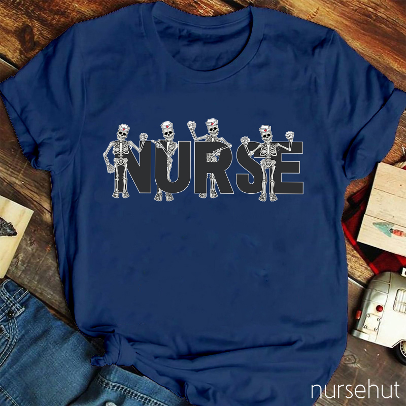 Skeleton Nurse T-Shirt